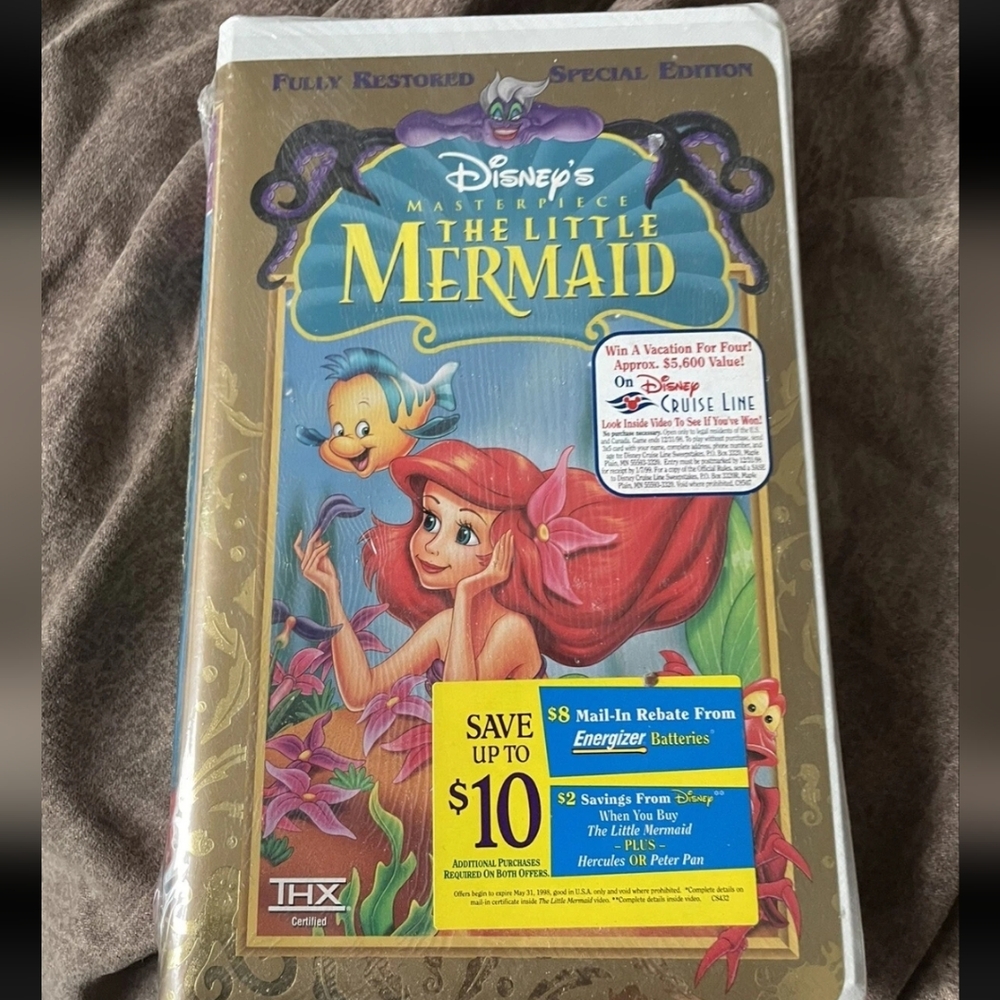 Disney The Little Mermaid VHS with Colorful Artwork